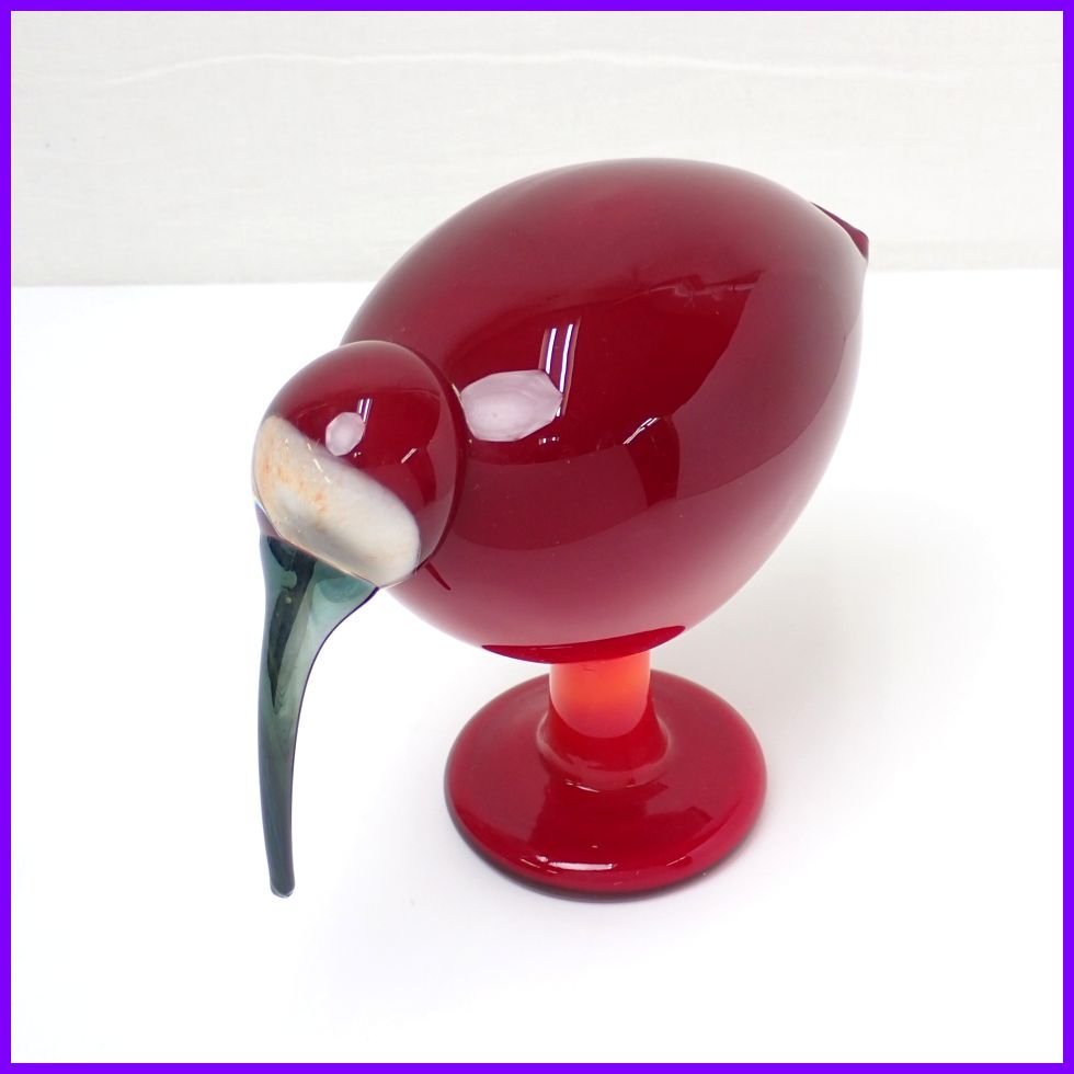 ☆iittala/イッタラ Birds by Toikka Red Ibis/レッドアイビス 赤トキ