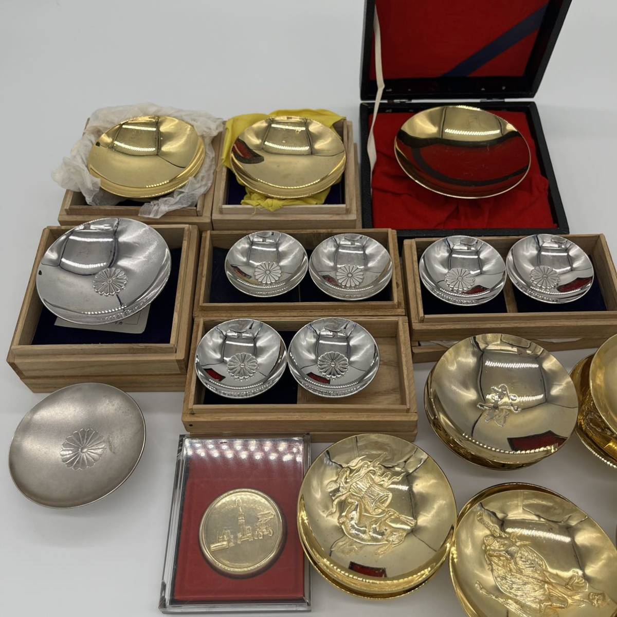 金杯　銀杯 まとめ売り　24KGP 金メッキ 銀メッキ 500円スタート_2