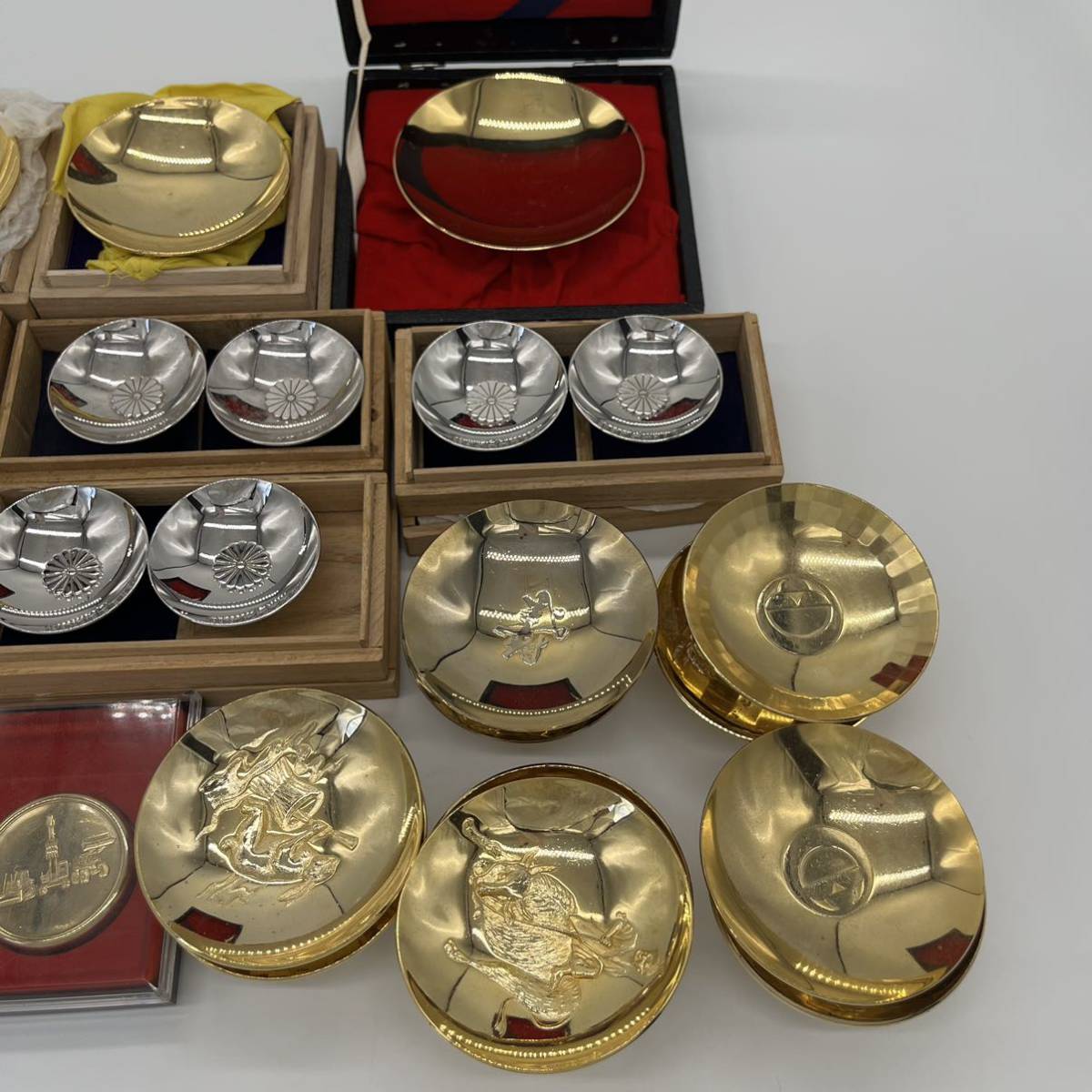 金杯　銀杯 まとめ売り　24KGP 金メッキ 銀メッキ 500円スタート_3
