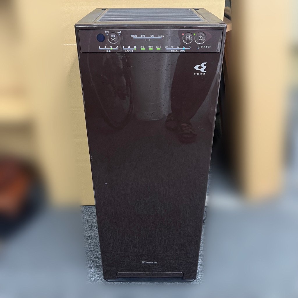 89406◎DAIKIN ダイキン 空気清浄機 MCK55X-T 2021年製 ブラック系 ブラウン系