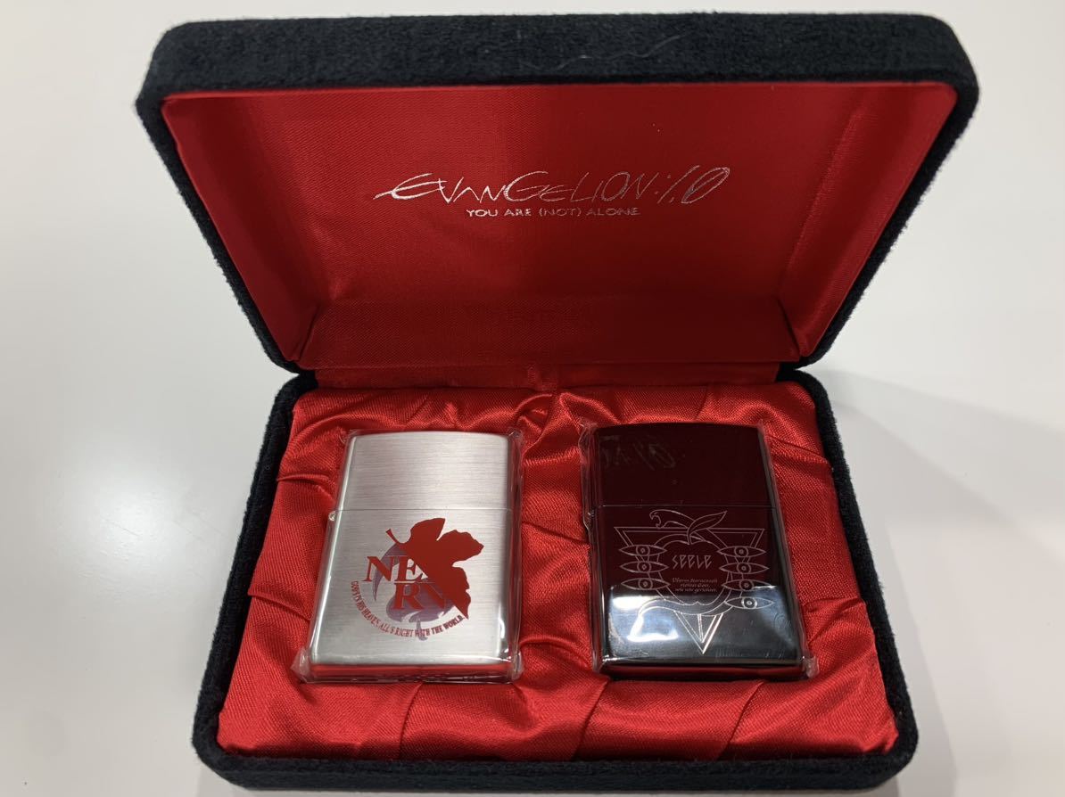 1円〜 未使用保管品 EVANGELION 10 エヴァンゲリオン ZIPPO ジッポ 2個セット