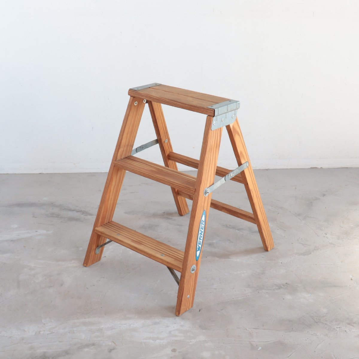 WERNER Wood 脚立 Vintage Ladder Step ≪SVG≫Ladder-Tall 木製脚立※7 