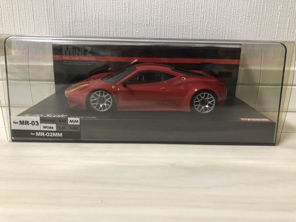 フェラーリ 458イタリア GT2 レッド 京商 MINI-Z ASC Auto SCALE
