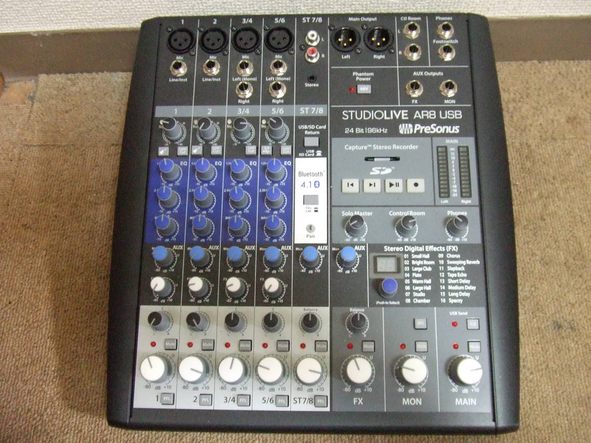 e350 PRESONUS StudioLive AR8 USB ミキサー 中古　本体　未確認　現状品