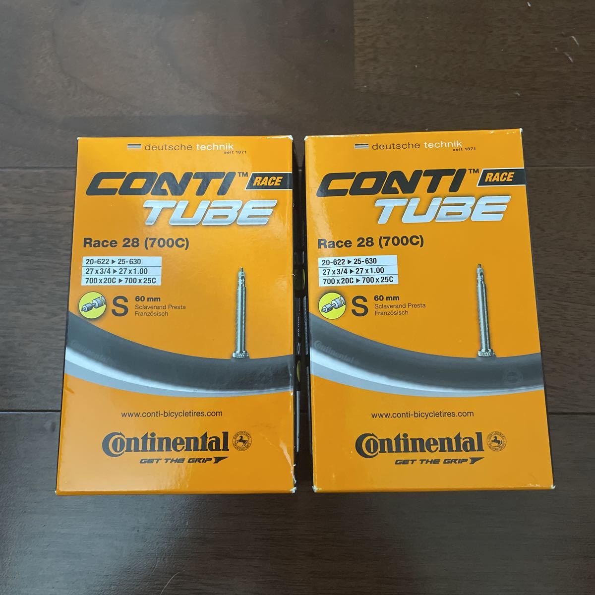Continental Race 28 – Lot De 4 Chambres à Air 700x20-25 – Valves Presta 60 Mm – Pour Vélo De Route