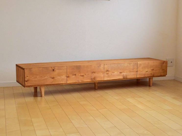 1台限定！直ぐに発送！】テレビボード200㎝オーク色　北欧風