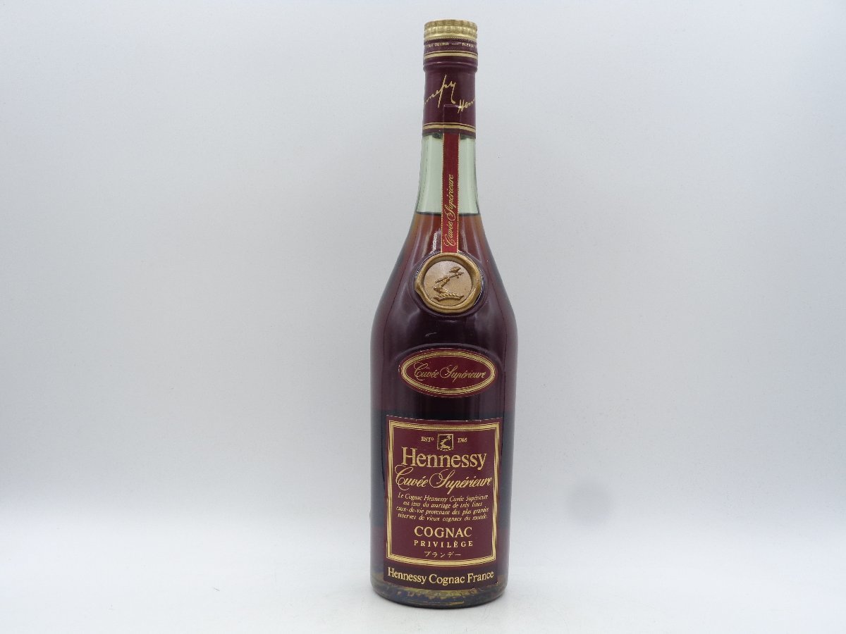 得価，人気セール HENNESSY CUVEE SUPERIEURE PRIVILEGE ヘネシー キュベ スペリオール プリヴィレッジ ブランデー 古酒 X233025(ヘネシー)｜売買されたオークション情報、yahooの商品情報をアーカイブ公開 - オークファン コニャック
