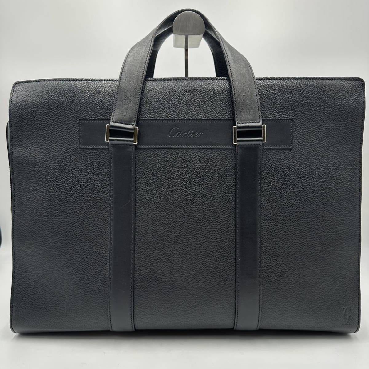 【極上•美品】Cartierカルティエ ビジネスバッグ A4可 大容量 ブラック 楽天市場】【バッグ】Cartier カルティエ ブリーフケース ビジネス