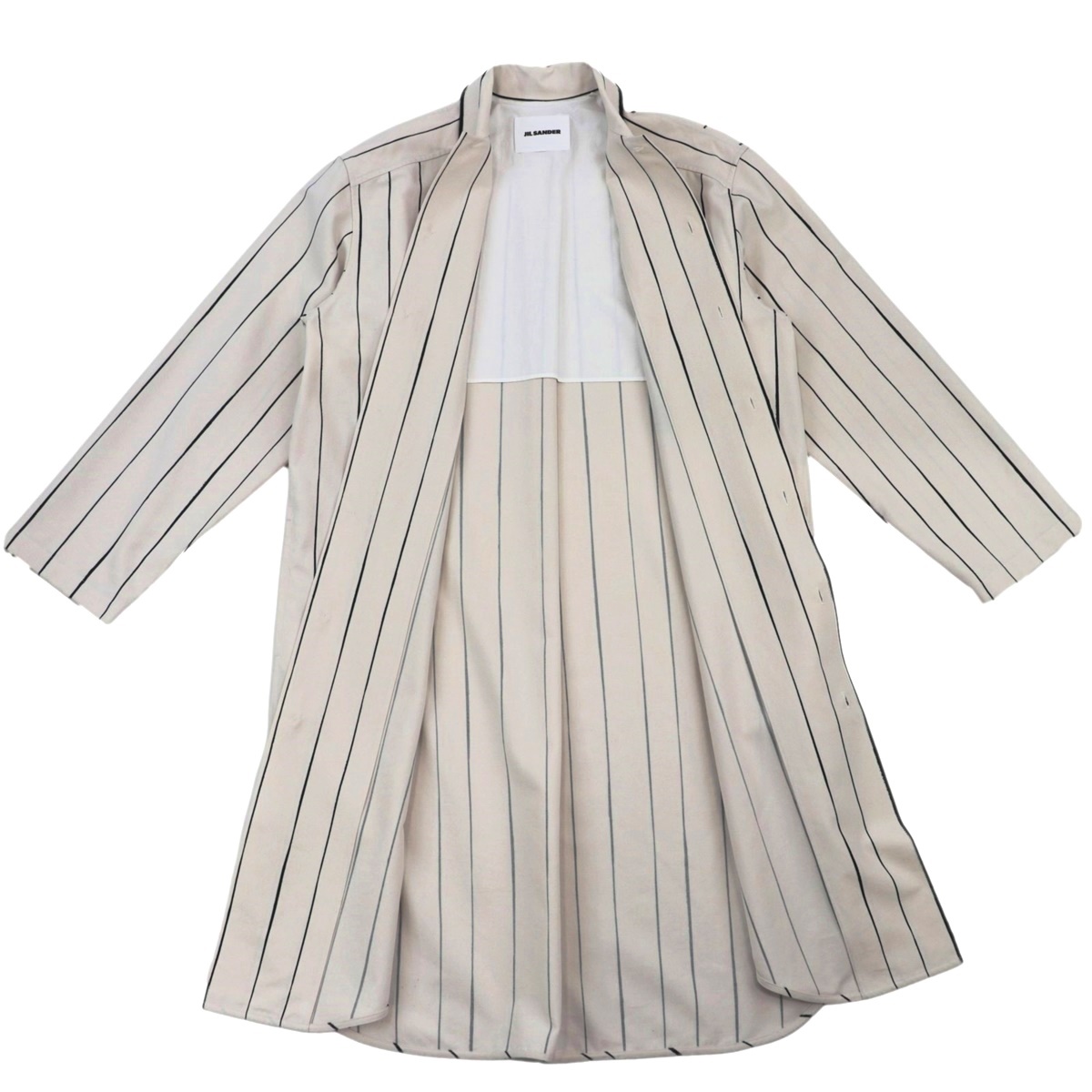 美品 JIL SANDER ジルサンダー ロングワンピース ストライプ 32 美品 JIL SANDER ジルサンダー ロングワンピース ストライプ 32 - メルカリ