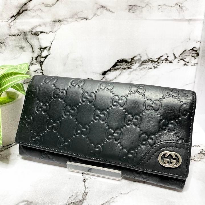 GUCCI シマ インターロッキング 長財布 4098 グッチ シマ GUCCI