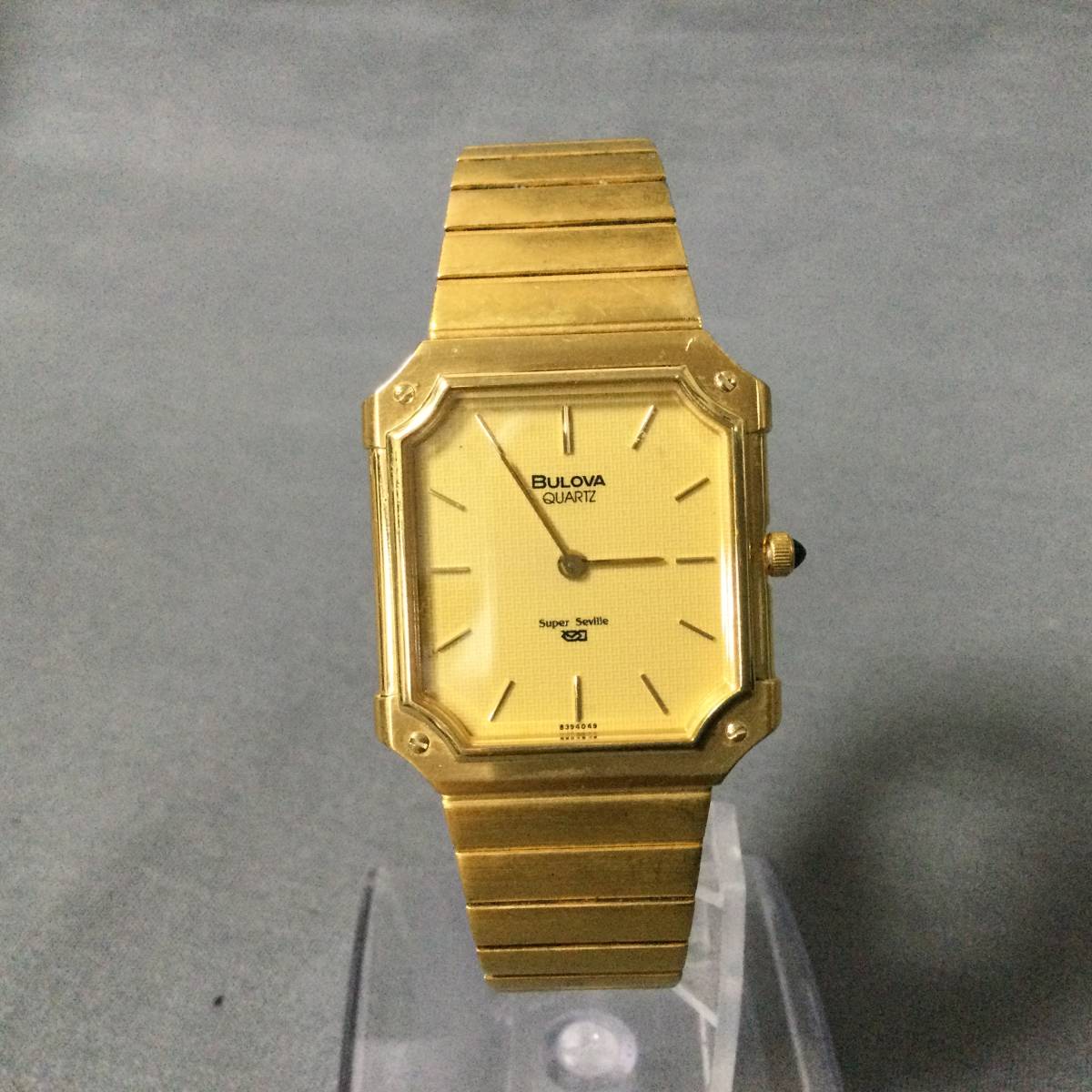 5509/6 GJ51867 BULOVA ブローバ 稼働 super seville ゴールドカラー