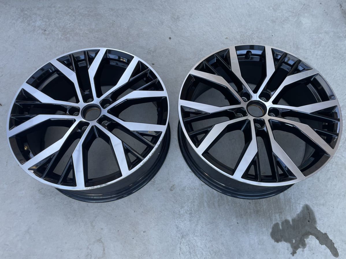 フォルクスワーゲン 純正アルミホイール19インチ 7.5J 2本　ゴルフなど　キズあり