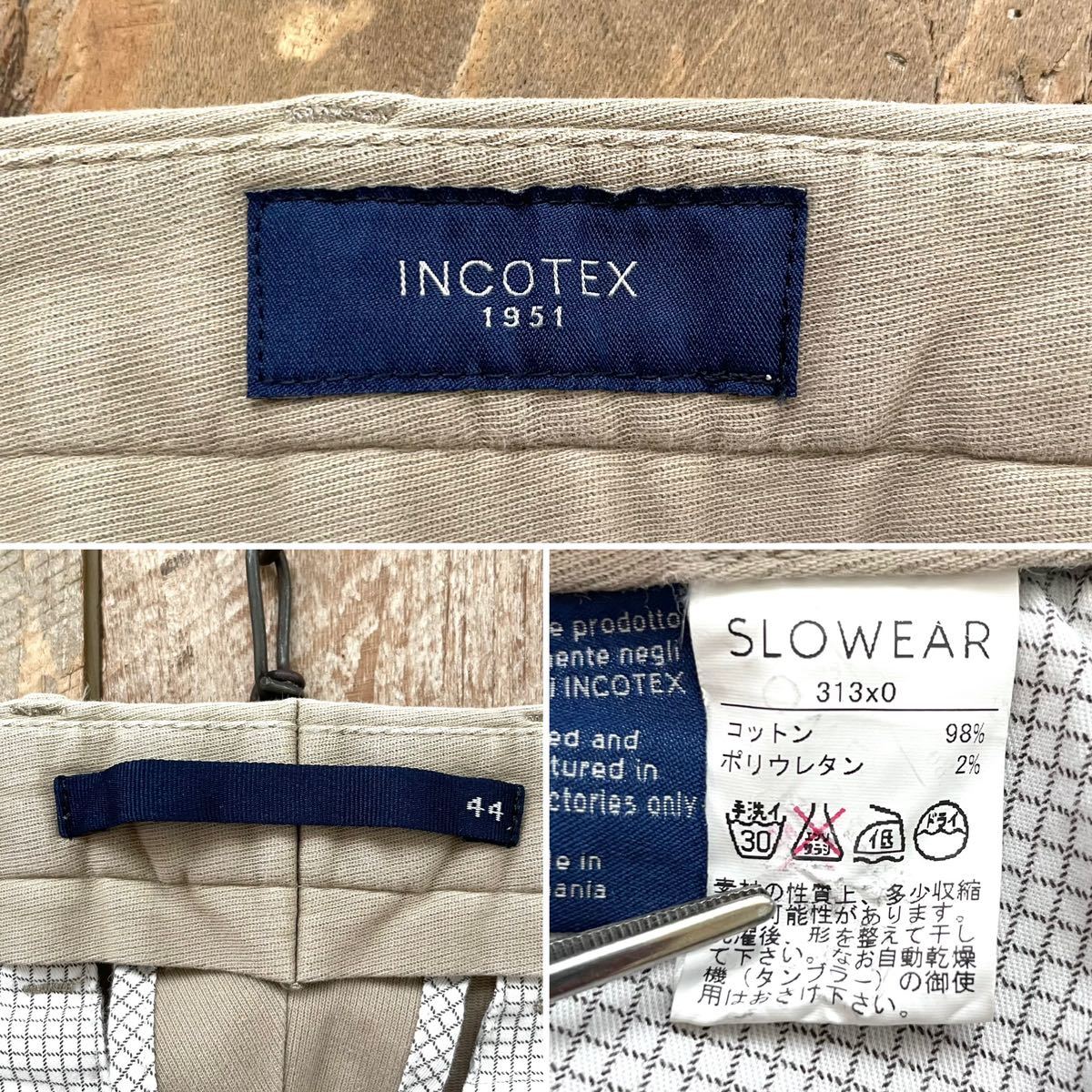 美品 incotex 44 ルーマニア製 定価¥40,000程 新作入荷，限定SALE 【美品】INCOTEX インコテックス ジャージー