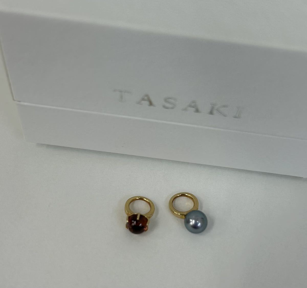 美品】田崎真珠 TASAKI タサキ750（K18） ベビーリング・ペンダント