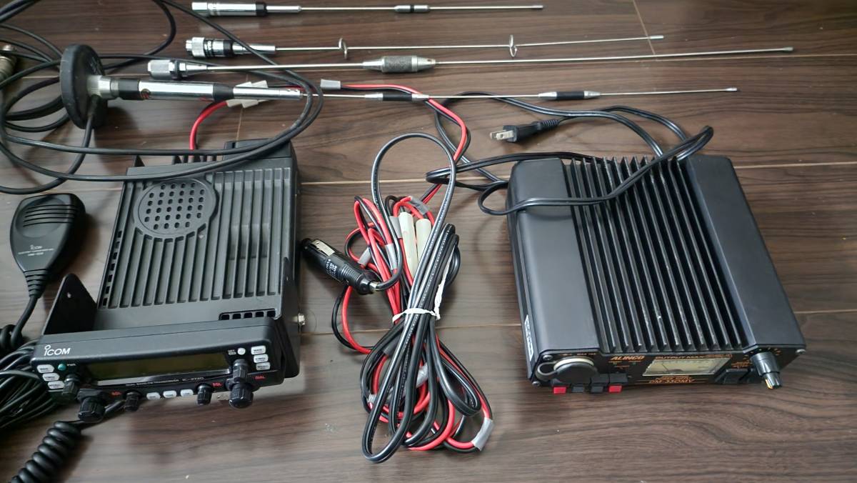 ICOM IC-2720D モービルアンテナ等車載用フルセット　机上用電源付き_1
