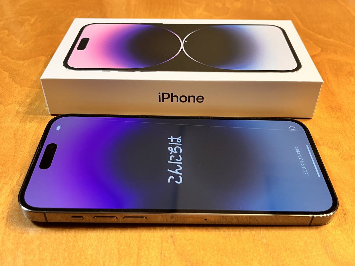 美品】Apple iPhone 14 Pro ディープパープル 128G（☆彡 iPhone 14 