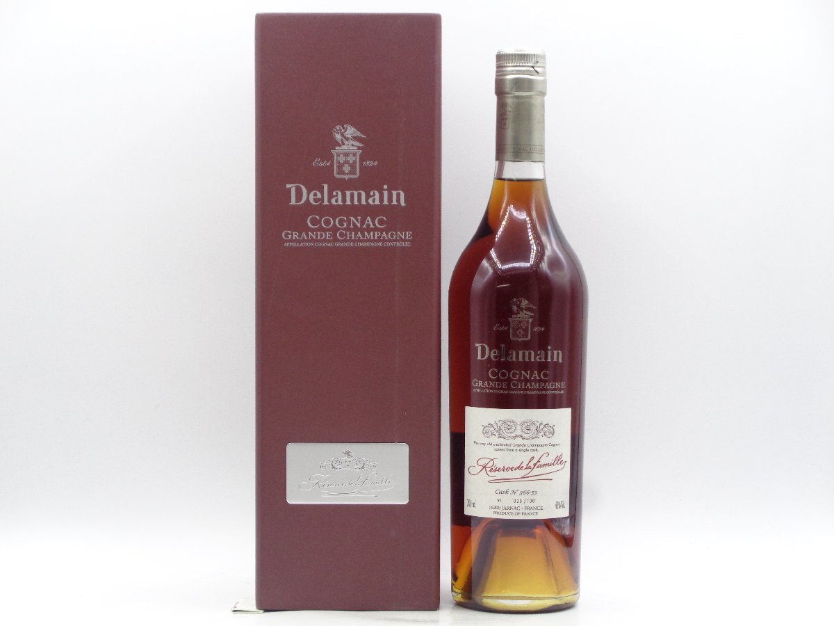 Delamain Reserve de la famille デラマン レゼルブ ド ラ ファミーユ コニャック ブランデー 700ml 箱入 未開封 古酒 X231953