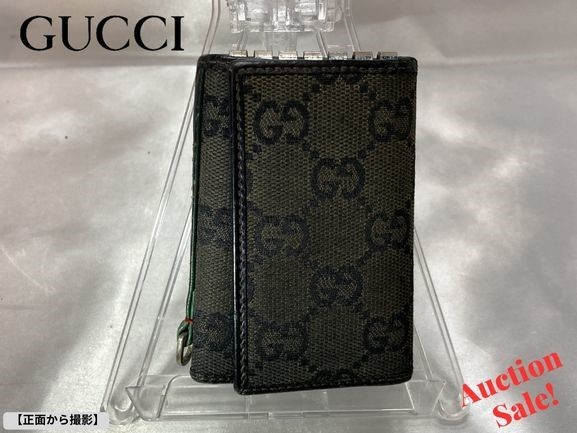 グッチ GUCCI 6連キーケース GGキャンバス ブラック 131928 【公式通販】