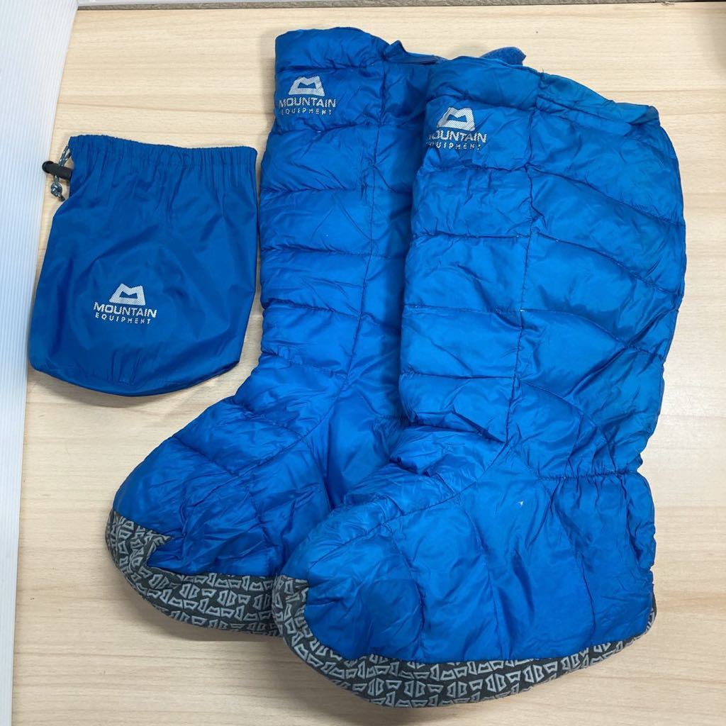 マウンテンイクイップメント MOUNTAIN EQUIPMENT ダウンソックス Lサイズ テントシューズ ダウンブーツ ダウン ソックス ブルー(6-3)
