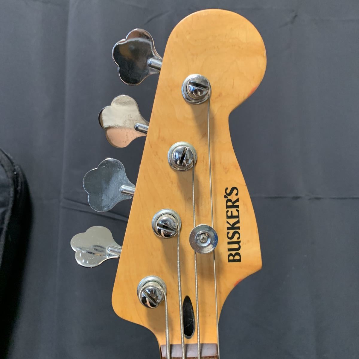 BUSKER'S エレキギター バスカーズ ソフトケース付き 赤 ストラト