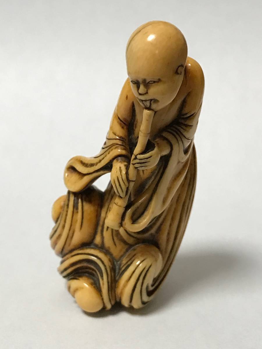 江戸時代 根付 狐 法師 【公式通販】
