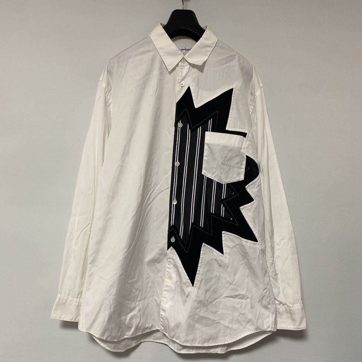 美品 COMME des GARCONS SHIRT 切替 シャツ L コムデギャルソン 