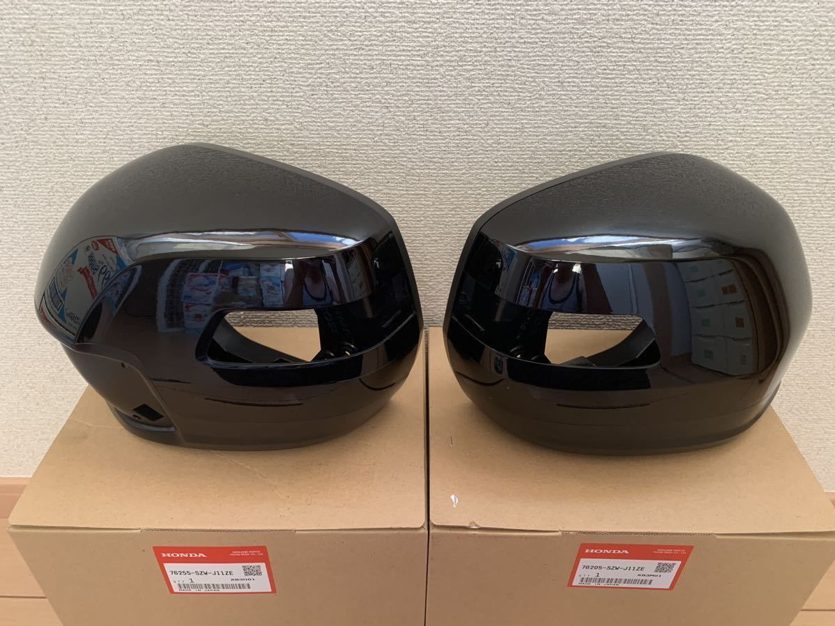 ホンダ ステップワゴン RP5 ドアミラーカバー 黒(クリスタルブラックパール) 純正 中古 黒耳化