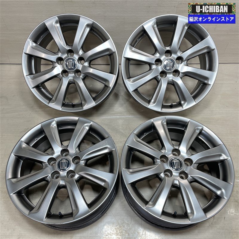 クラウン マークX 等 クラクン 純正 8-18+45 5H114.3 18インチ ホイール 4本セット 009