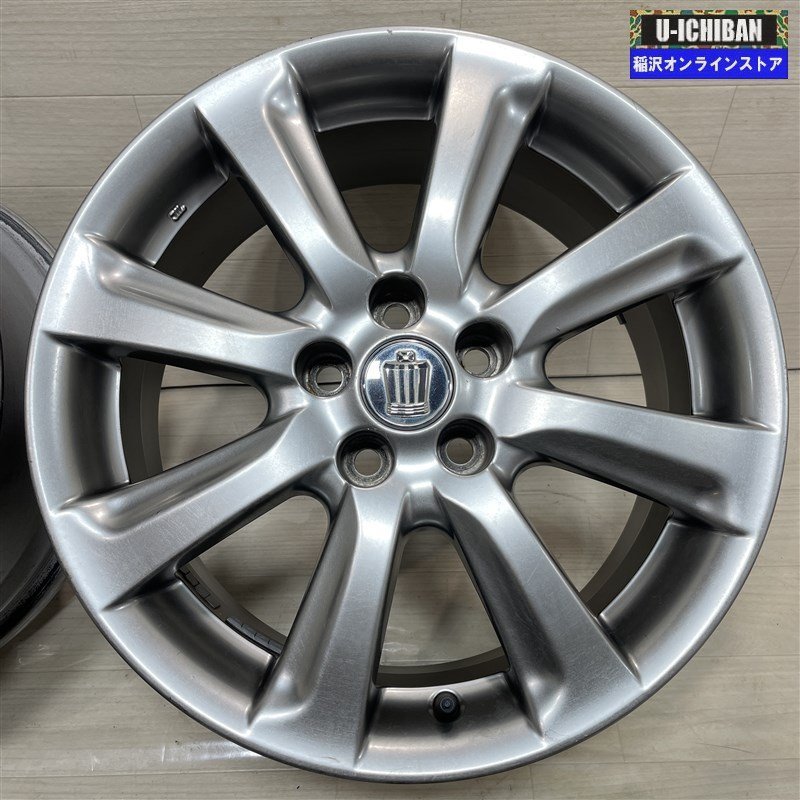 クラウン マークX 等 クラクン 純正 8-18+45 5H114.3 18インチ ホイール 4本セット 009