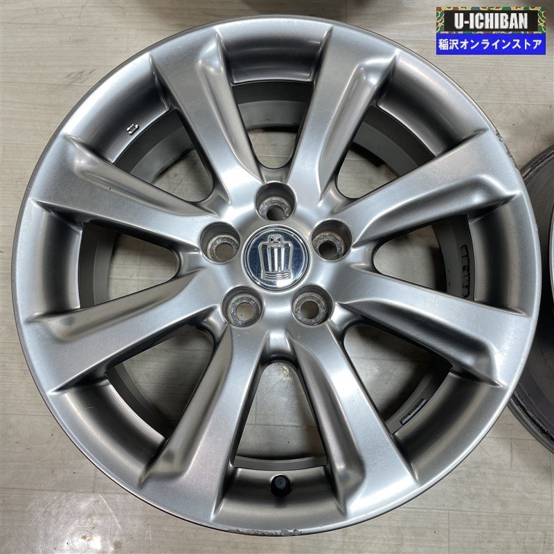 クラウン マークX 等 クラクン 純正 8-18+45 5H114.3 18インチ ホイール 4本セット 009