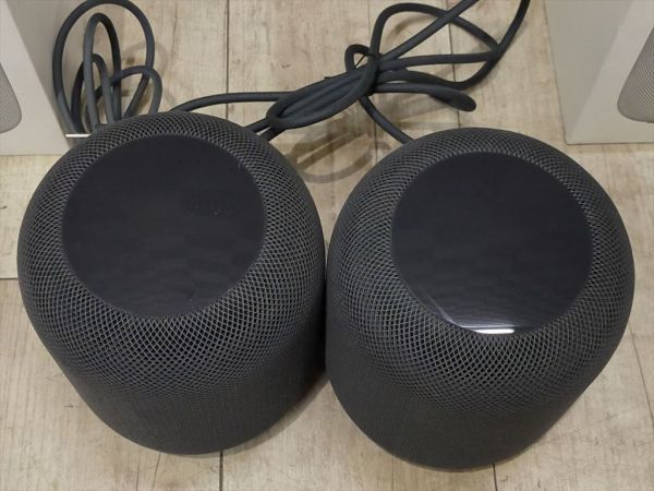 アップル社製 Apple HomePod 第1世代 2台セット 約9万円 アップル社製 Apple HomePod 第1世代 2台セット 約9万円