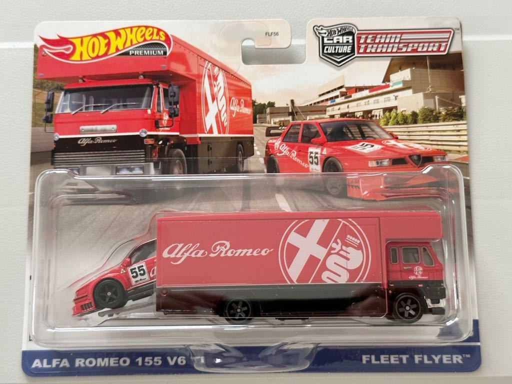 Hotwheels 1/64 team transport #53 alfa Roméo 155 v6 ti - Jeux & Jouets