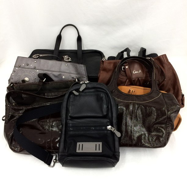 S3I509◇本物◇ コーチ COACH PVC×本革レザー ホワイト色 ロゴ