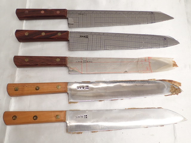 新品 8寸 鎌型薄刃 V金10号 刺身包丁 真空焼き入れサブゼロ処理 和包丁