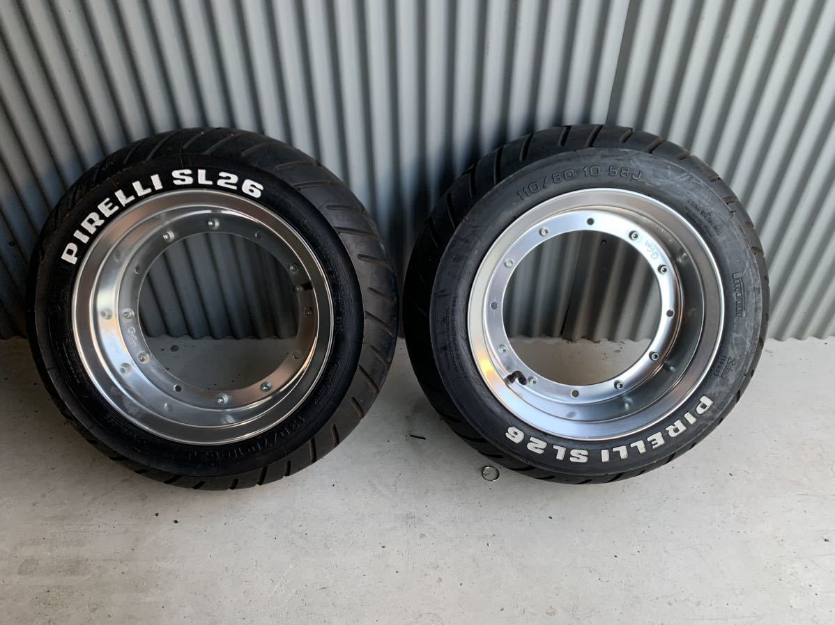 10インチ4.0Jワイドホイール gクラフトホイールリム 4j モンキー