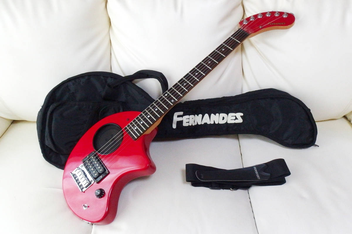 ◇FERNANDES ZO-3 レッド 綺麗に整備済 専用ソフトケース付