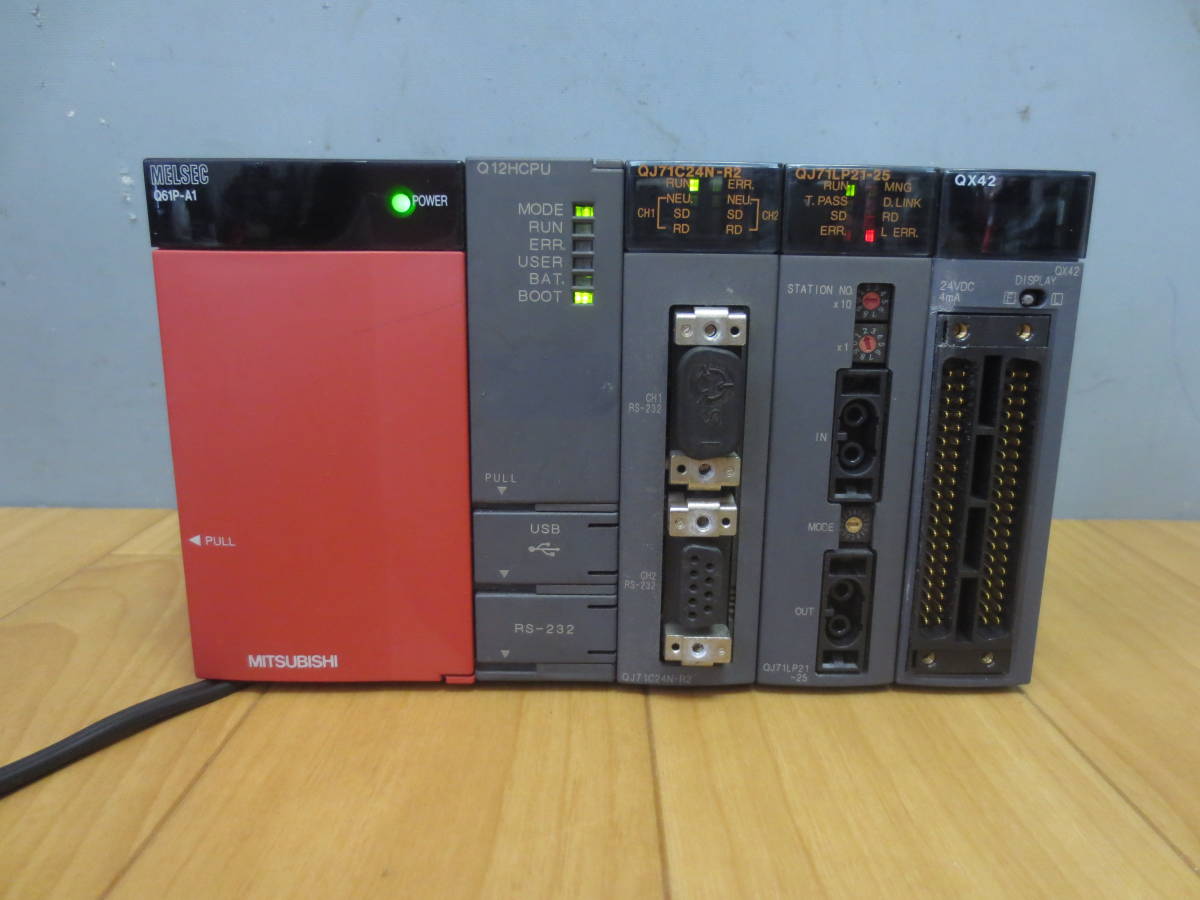 ★ MITSUBISHI 三菱製シーケンサ PLC CPUユニット Q12HCPU ★ QJ71C24N-R2 ★ QJ71LP21-25 ★ QX42★