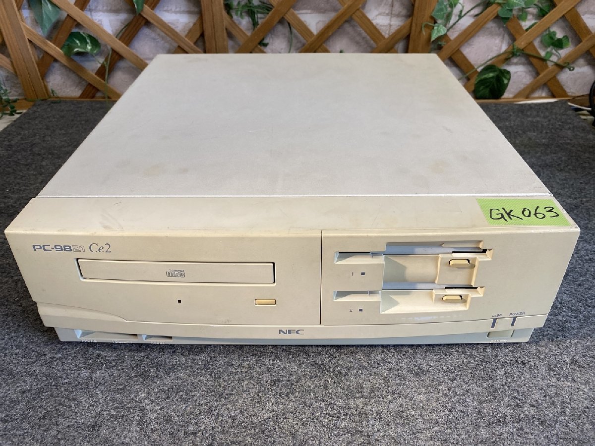 送140サイズ】NEC PC-9821Ce2 modelS2D 486SX-25/MEM13.6MB/HDD欠 FDD
