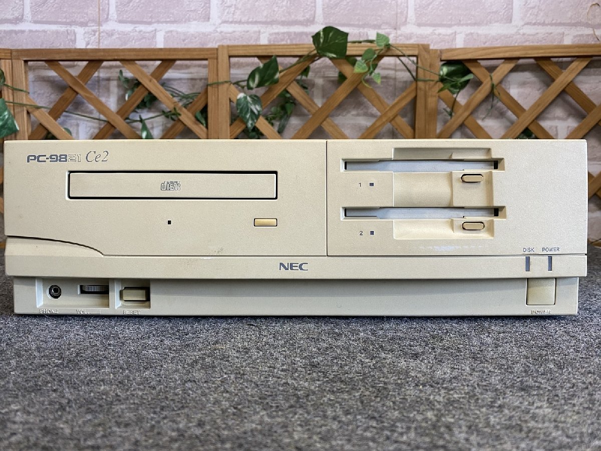 送140サイズ】NEC PC-9821Ce2 modelS2D 486SX-25/MEM13.6MB/HDD欠 FDD