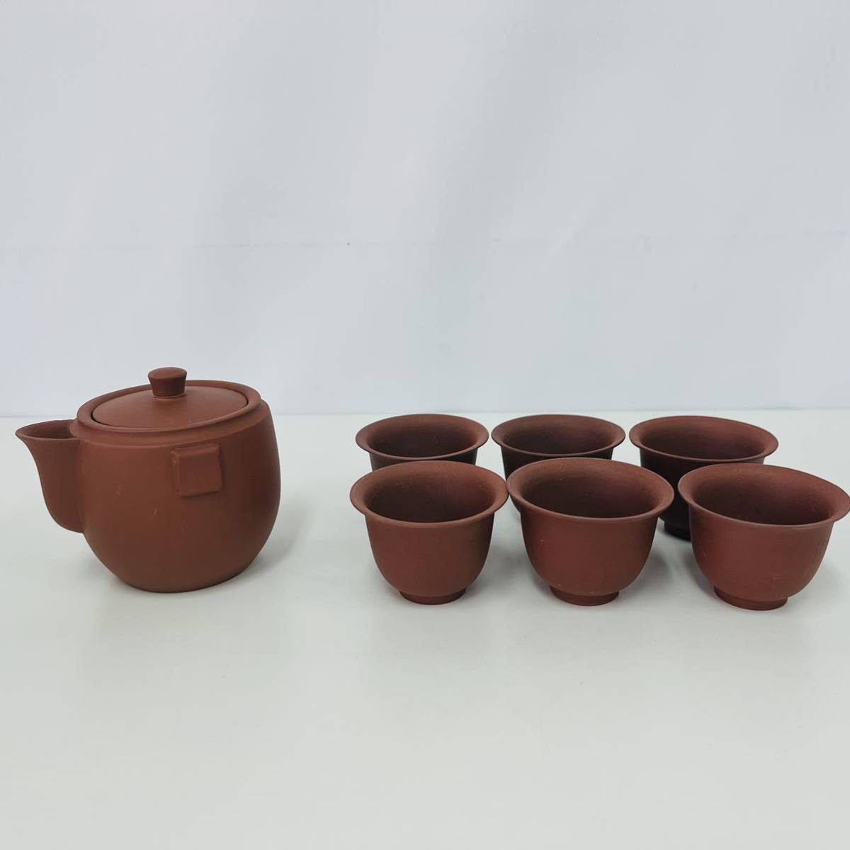 古玩 煎茶茶道具作家作 宜興紫砂茶壺 骨董 時代物 煎茶道具 朱泥 急須 唐