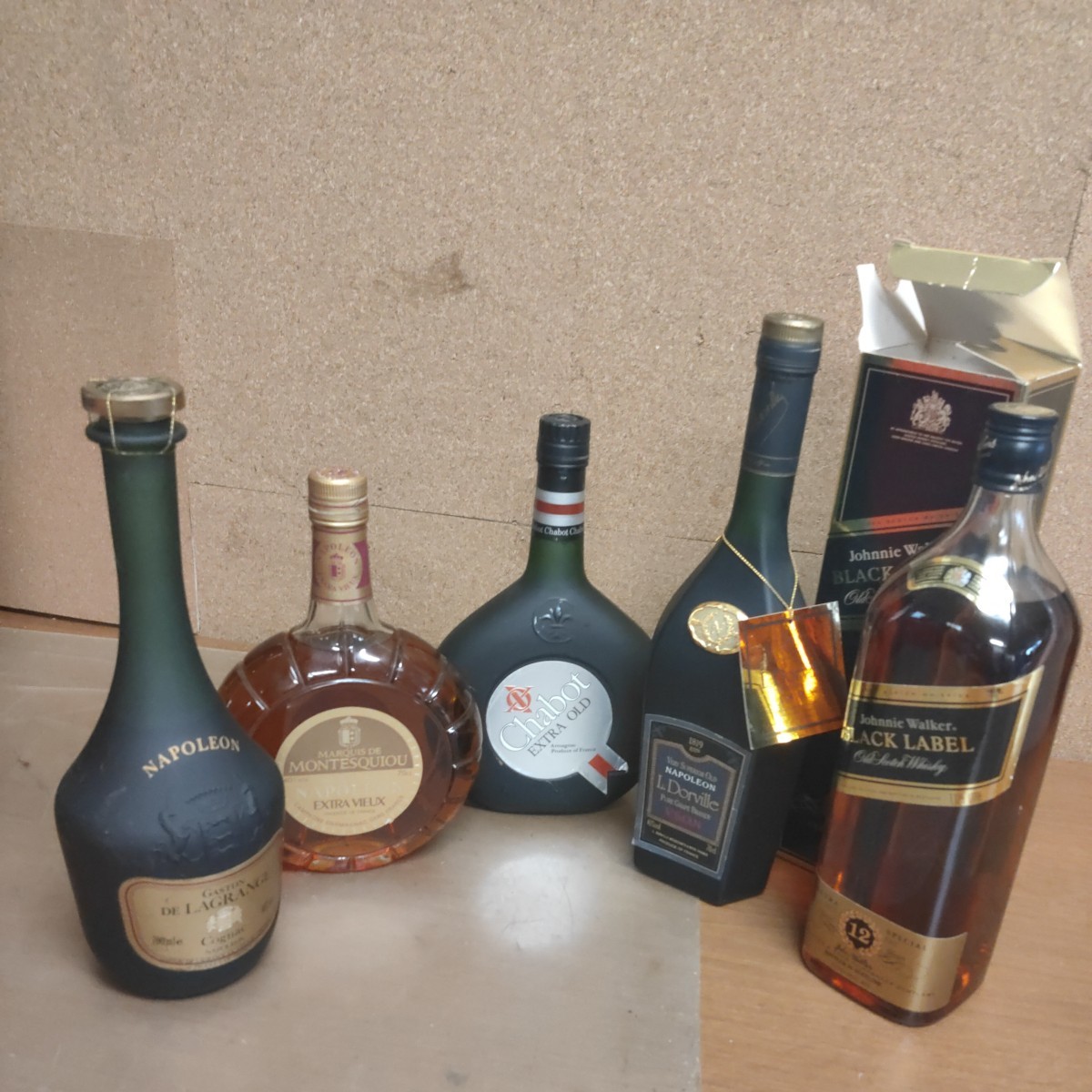 古酒 ブランデー ナポレオン VSOP 洋酒 黒ラベル ジョニーウォーカー 