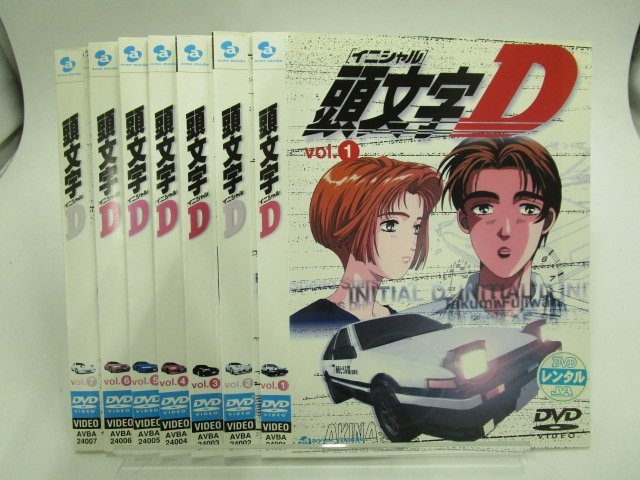 レンタル落ち】DVD アニメ 頭文字D イニシャルD 全7巻 三木眞一郎 石塚