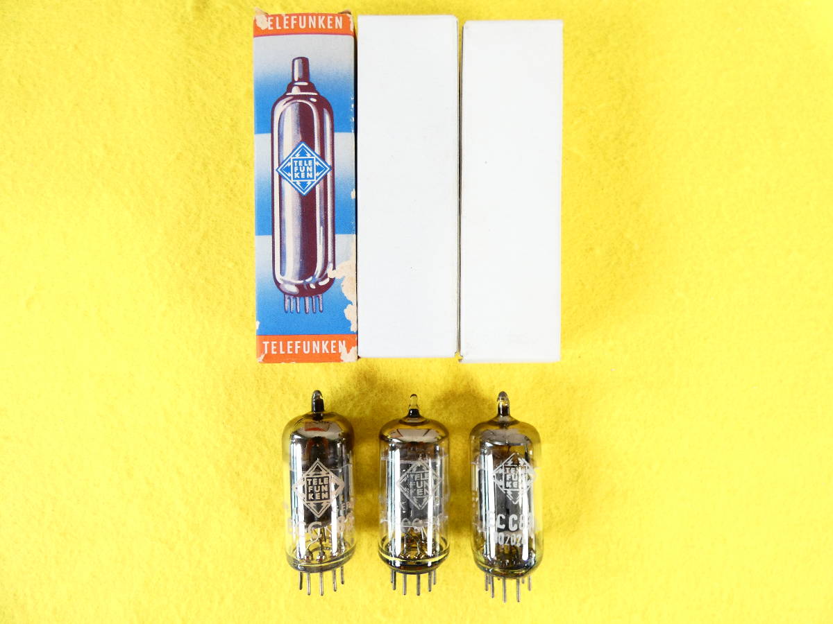 TELEFUNKEN ECC83 ECC85 真空管 2本セット Telefunken ECC83 真空管 2