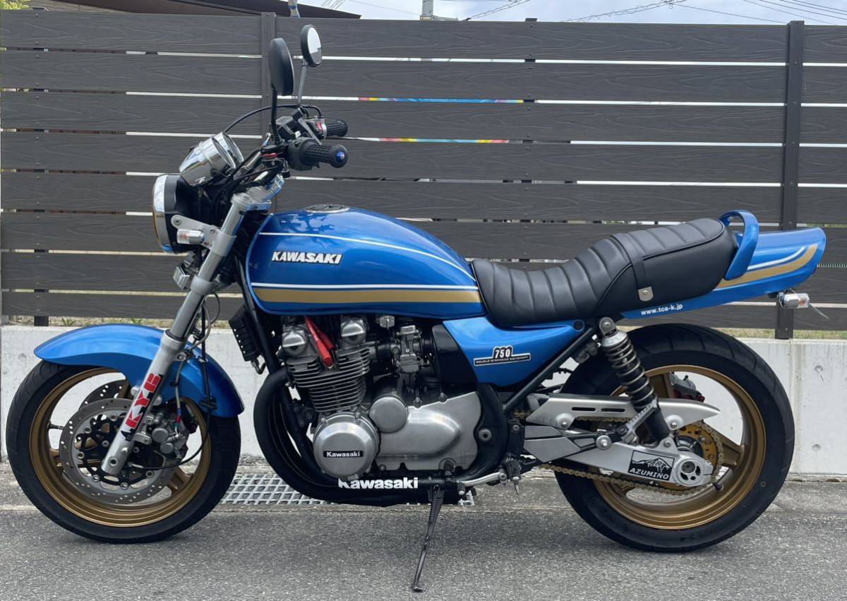 超 ピッカピカ ゼファー750 ブルータイガー カワサキ KAWASAKI