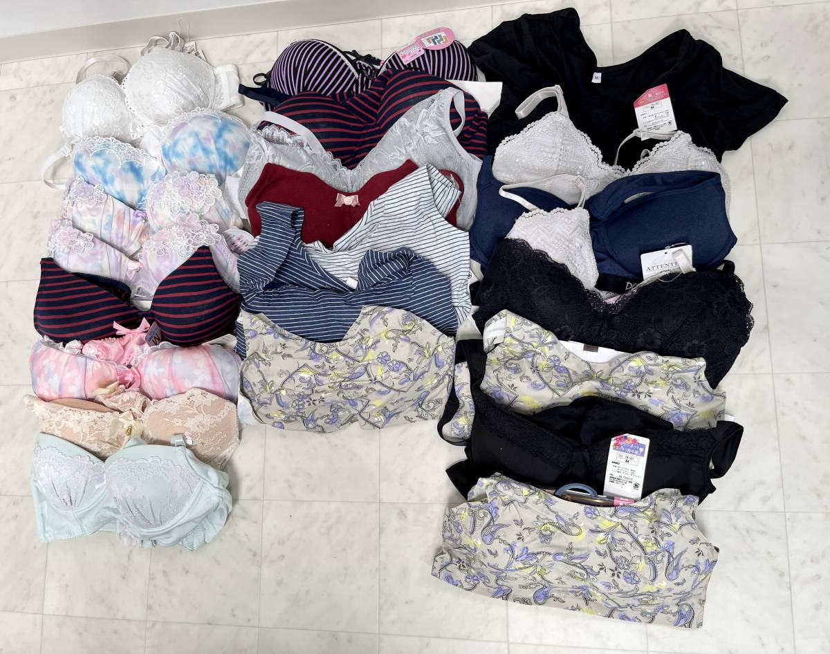 蘇さ(BbY562)　レディース　下着　ブラジャー　ショーツ　Mサイズ　おまとめ　未使用品　タグ付き　中古品　80サイズ