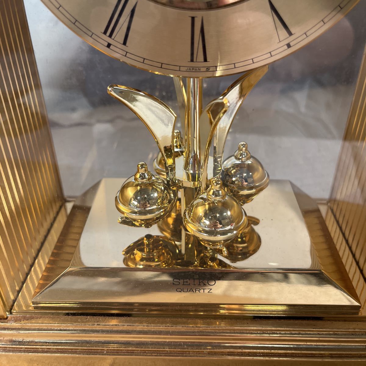 1円〜 昭和レトロ SEIKO セイコー QUARTZ 置時計 ミッドセンチュリー