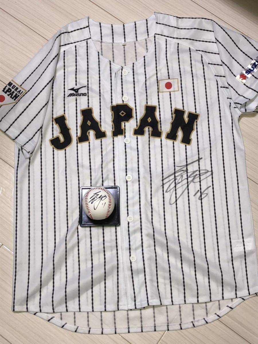 WBC大谷翔平選手/直筆サイン・ユニホーム・ボール、計2種類 侍ジャパン　JAPAN エンゼルス ホーム