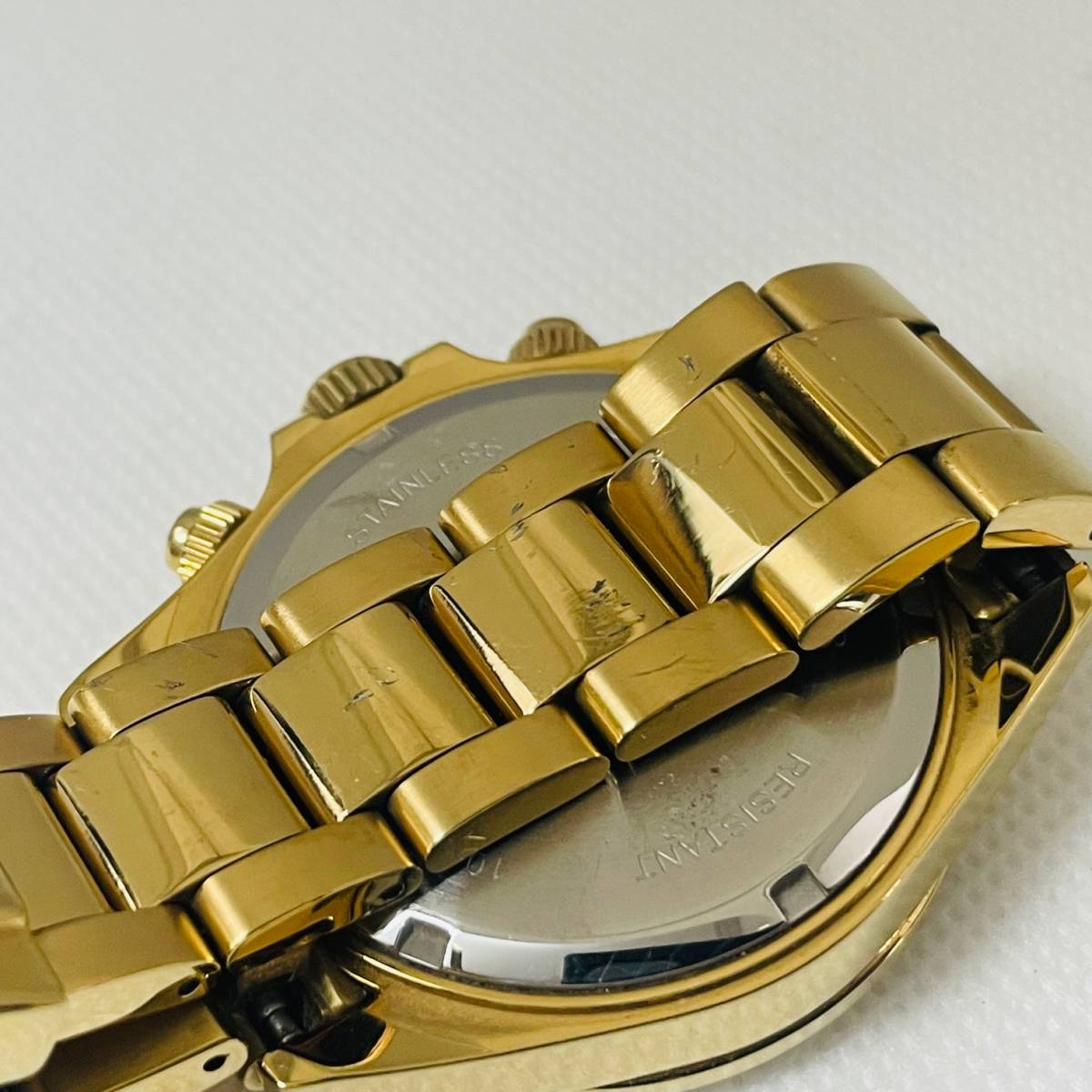中古品 TECHNOS 腕時計 T4684 メンズ クロノグラフ クォーツ腕時計 