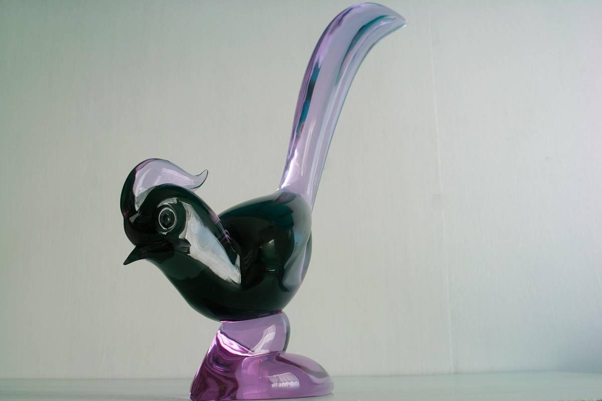 益田芳徳 走泥社 硝子 水指 ☆益田芳徳 硝子水指 走泥社 ガラス 茶道具