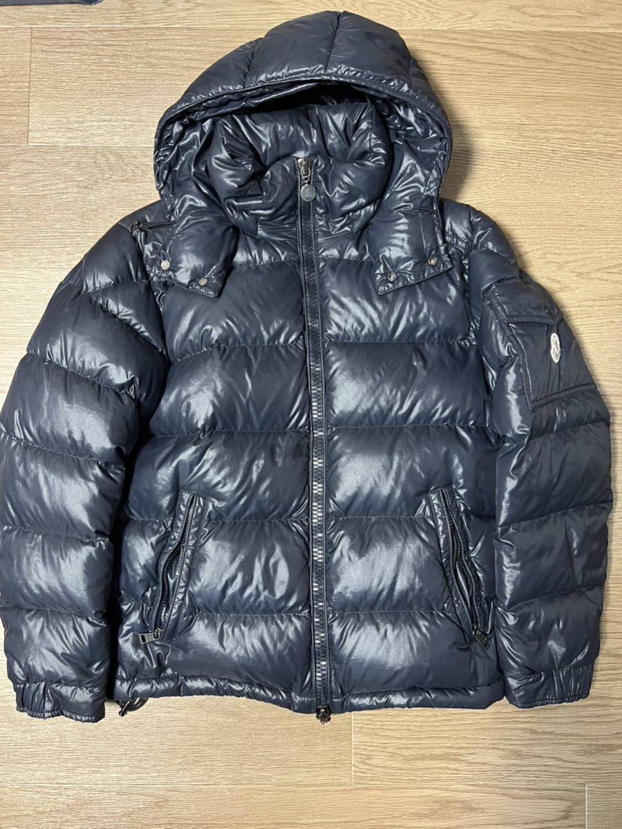 モンクレール MONCLER MAYA マヤ ダウンジャケット ネイビー サイズ0 クリーニング済み
